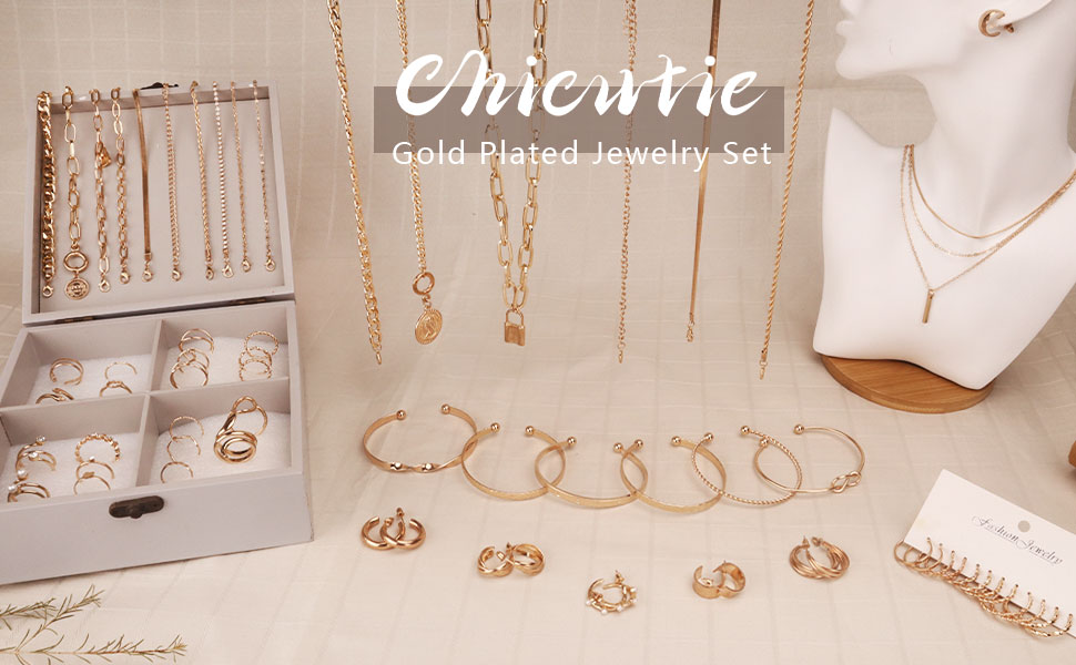 Gold Jewelry Set For Women