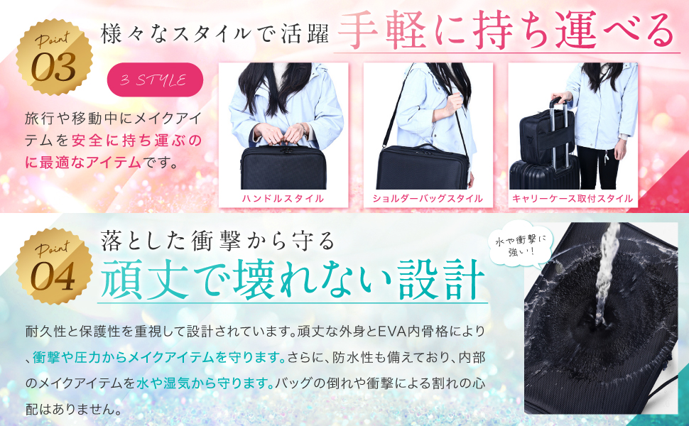 ❤メイクアップアーティストや美容系YouTuber愛用♪❤プロ用メイクボックス ❤メイクアップアーティストや美容系YouTuber愛用❤プロ用メイク