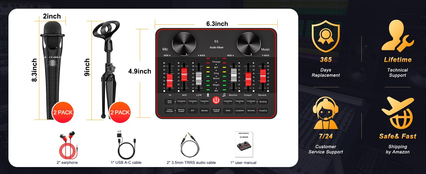 pod cast equipment kit live streaming equipment studio equipment podcast streaming bundle
