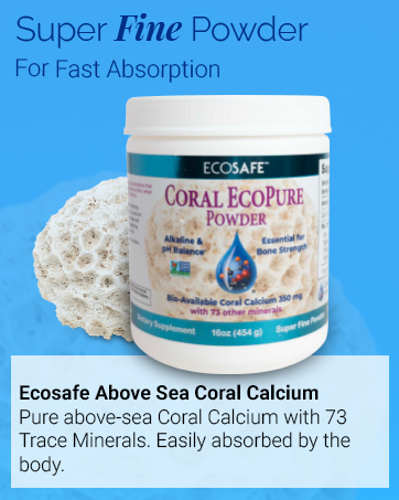 coral calcium Powder with 72 naturally-occurring trace minerals.