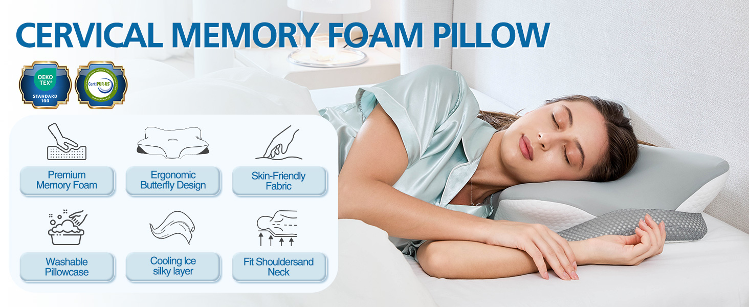 CERVICAL MEMORY FOAM PILLOW
