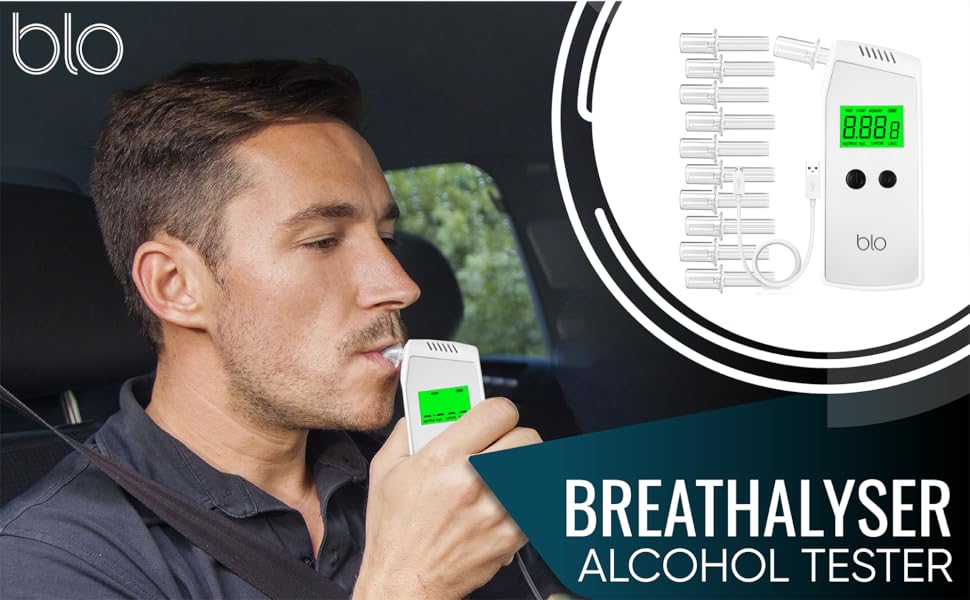 BLO Executive Breathalyzer Alcohol Tester Portable Instant Read Unit