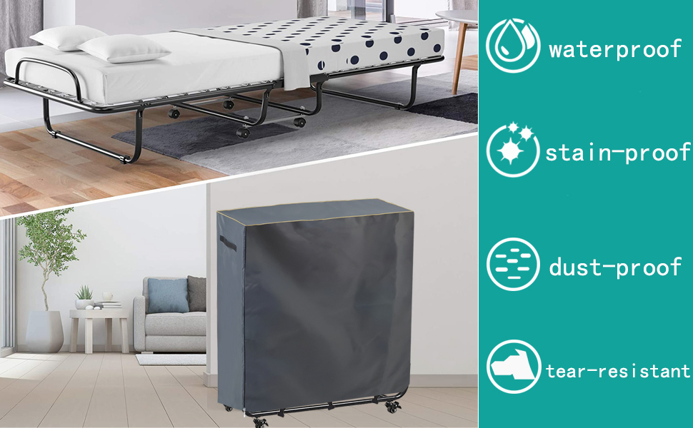 Dalema Folding Bed Storage Cover,Universal Waterproof