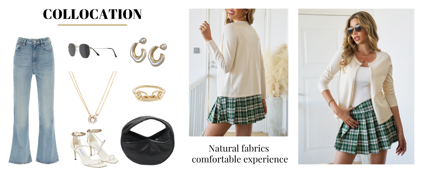 Classic Open Front Cardigan Sweater