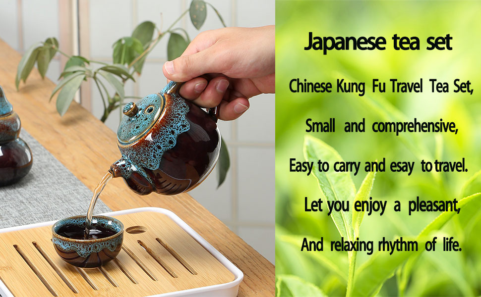 Chinese Tea Set Portable Travel,Japanese Tea Set,Handmade