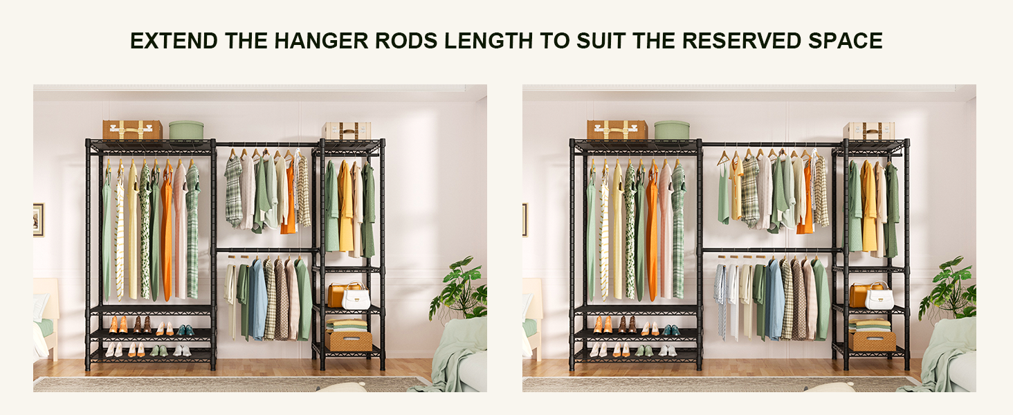 freestanding closet rack