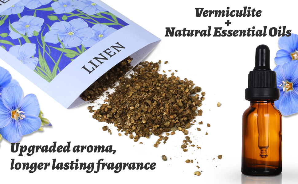 LASENTEUR Scented Sachets for Wardrobe, Drawer, Cupboard, Closets