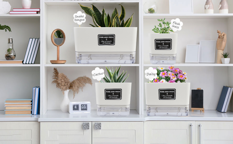 self watering pots