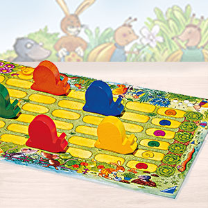 Game board with snails