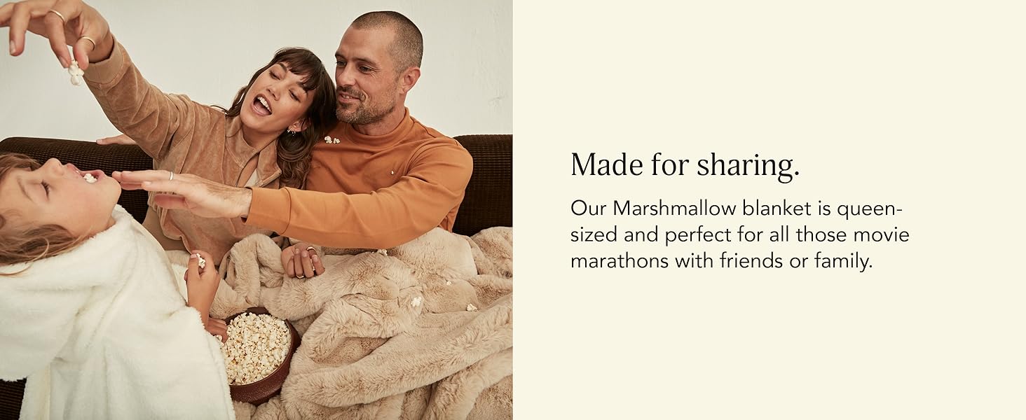 UnHide Marshmallow Faux Fur Blanket Heavy Weight, Extra