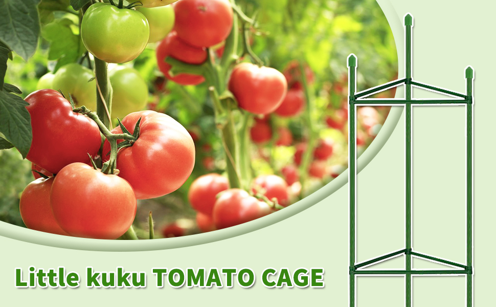 Little kuku Large Tomato Cage, 5ft 5pack Plant Support