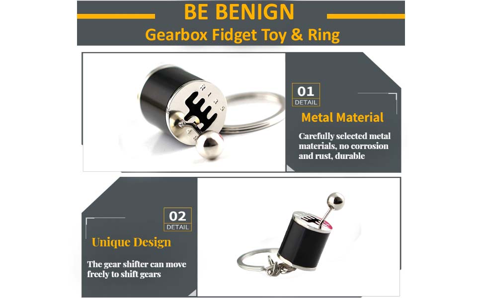 BE BENIGN Six Speed Manual Transmission Shift Gearbox Fidget Toy