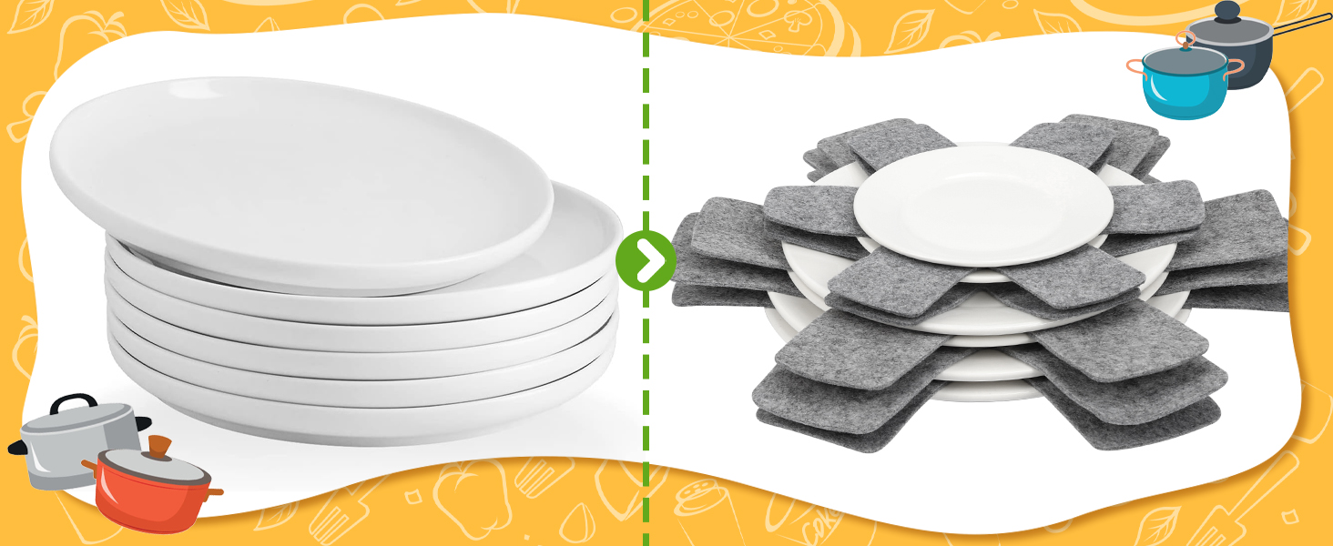 cookware protectors for stacking