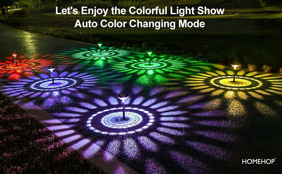 Solar Led Light for Outdoor Home Garden Decoration Waterproof Pathway Lamp, Auto on Off