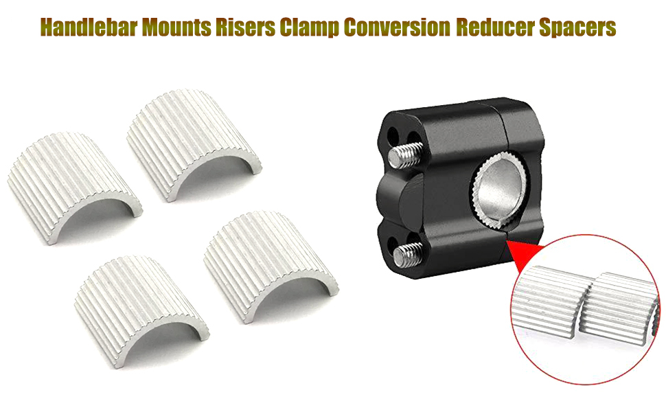 Kucehiup Handlebar Shim 7/8" Handlebars to 1" Motorcycle