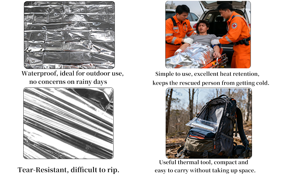 bags warming set decoration inch size aluminized polyethylene film portable waterproof weatherproof