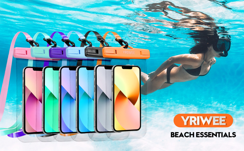 Waterproof Phone Pouch, Universal IPX8 Cellphone Dry Bag