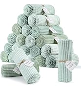 24 Pcs Flannel Throw Blanket Bulk 50 x 60 Inch with to Have to Hold Card Striped Ribbed Soft Thro...