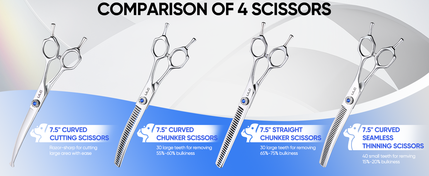 curved scissors for dog grooming