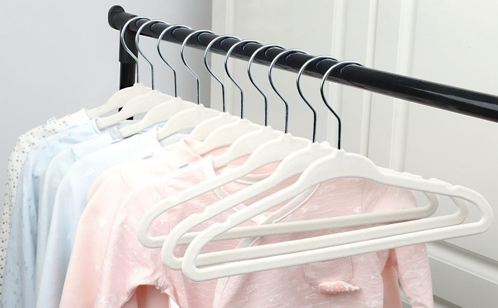 ManGotree Baby Velvet Clothes Hangers, Kids Toddler Children’s Hangers