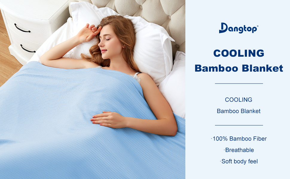 DANGTOP Air Conditioning Cool Blanket with Bamboo Microfiber