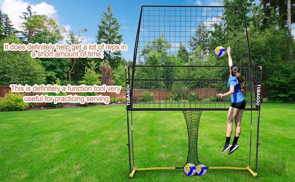 TUBAGOU (8 X 11 FT) Volleyball Training Equipment Net