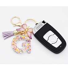 initial keychain for granddaughter