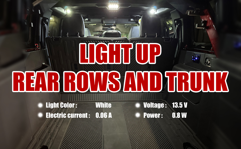 Rear Ceiling Lights Compatible with Ford Bronco