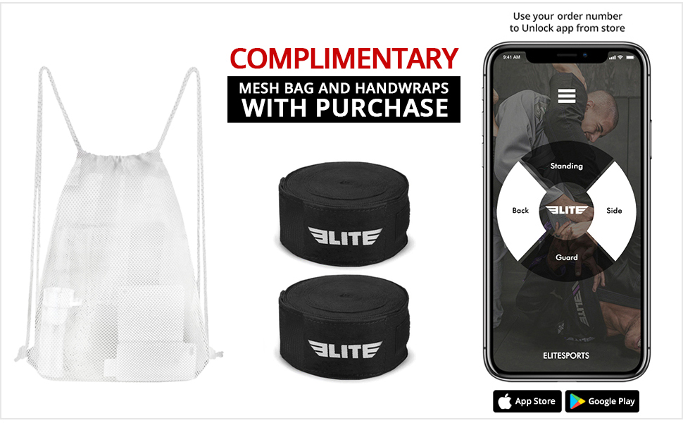 Boxing Gloves with free hand wraps and mesh bag