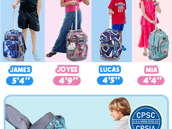 tilami rolling backpack