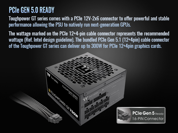 Amazon.com: Thermaltake Toughpower GT 750W ATX 3.1 Standard