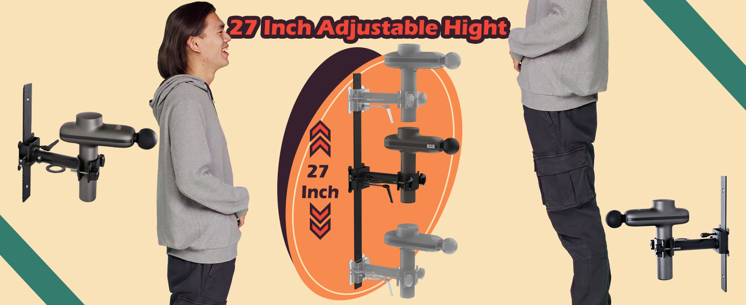massage gun deep tissue wall mount