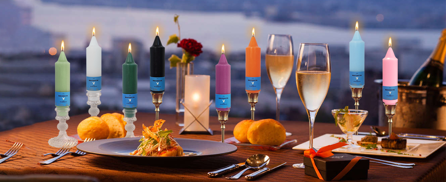 5 inch short taper candles