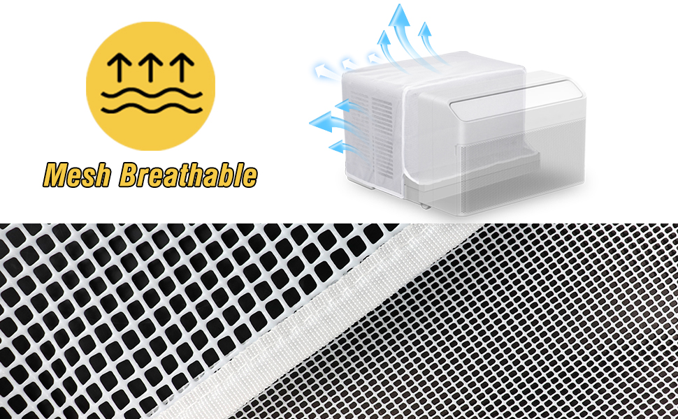 Powrocket Window Air Conditioner Mesh Cover for UShape