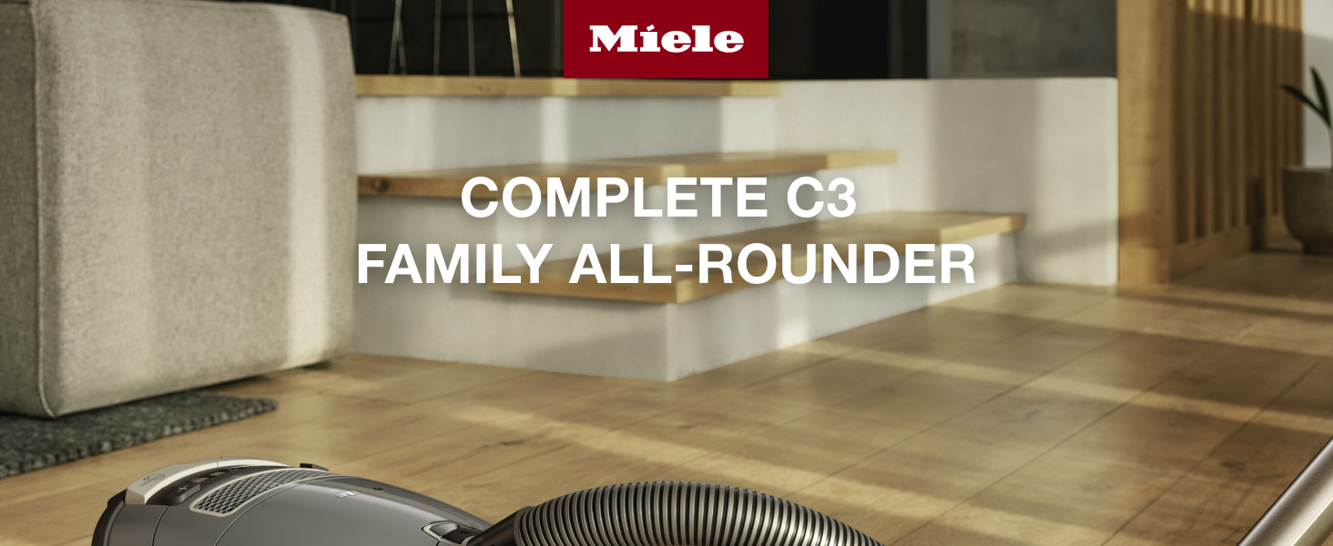 Miele Complete C3 Family AllRounder Cylinder Vacuum Cleaner with Universal Floorhead PowerLine