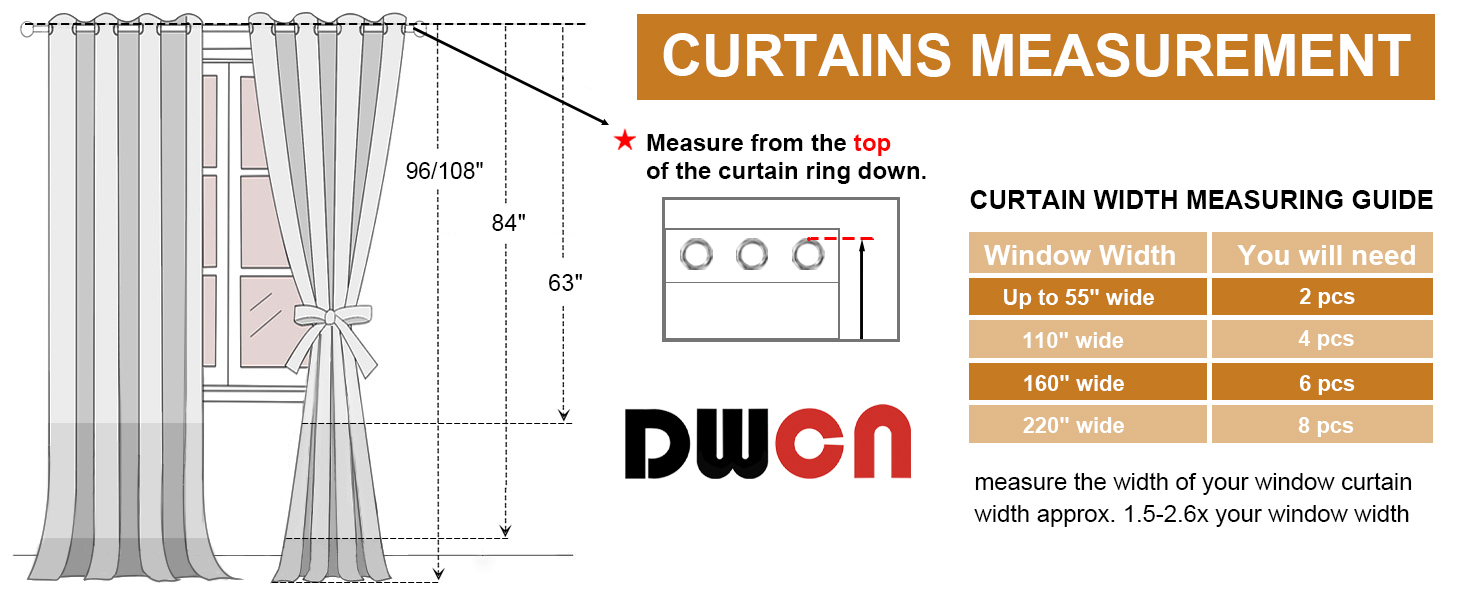 Curtains Measurement