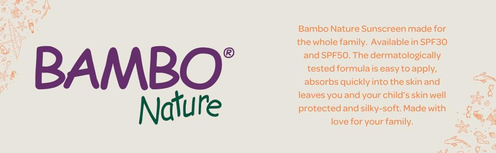 Crème solaire Bambo Nature conçue pour toute la famille