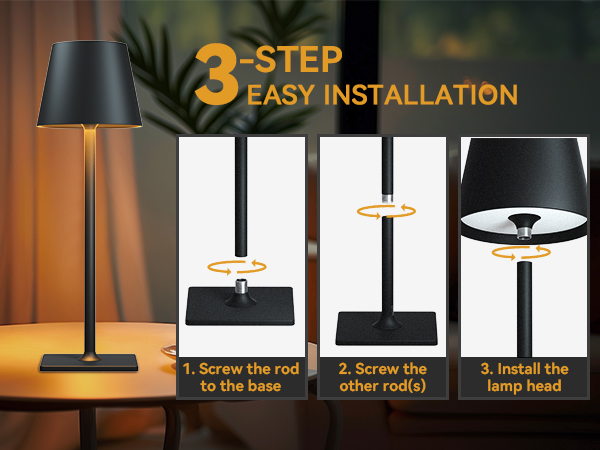 easy install table lamp
