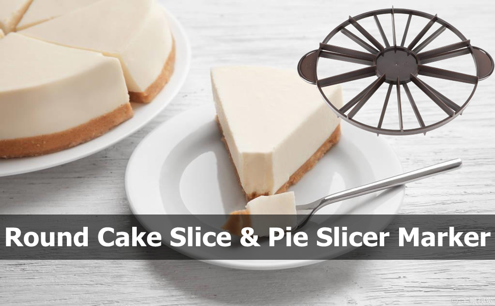 TOPINCN Cake Portion Marker, Round Cake Slice, Cake Divider, Double