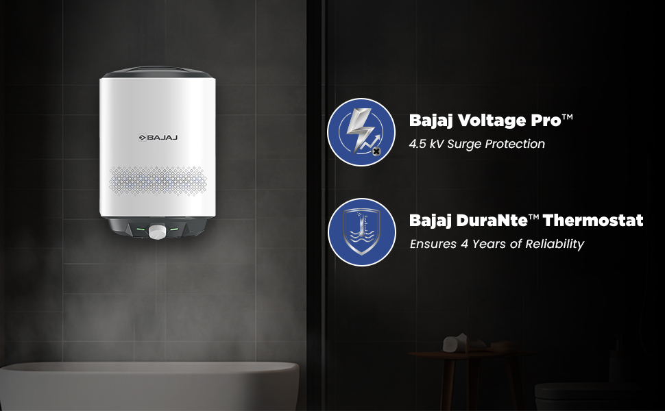 bajaj water heater for home, geyser, water geyser for bathroom , fast heating water heater