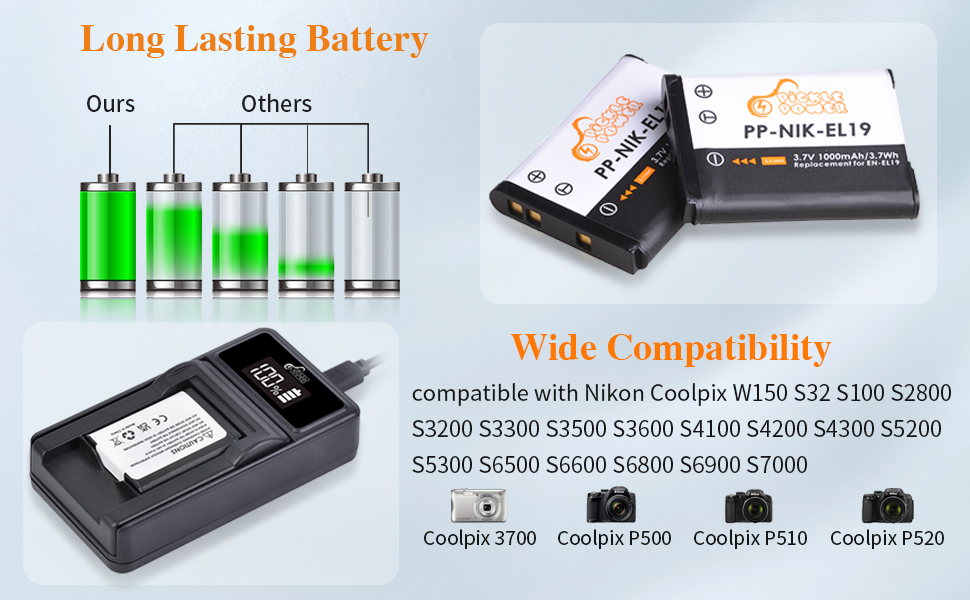 nikon coolpix s3300 battery