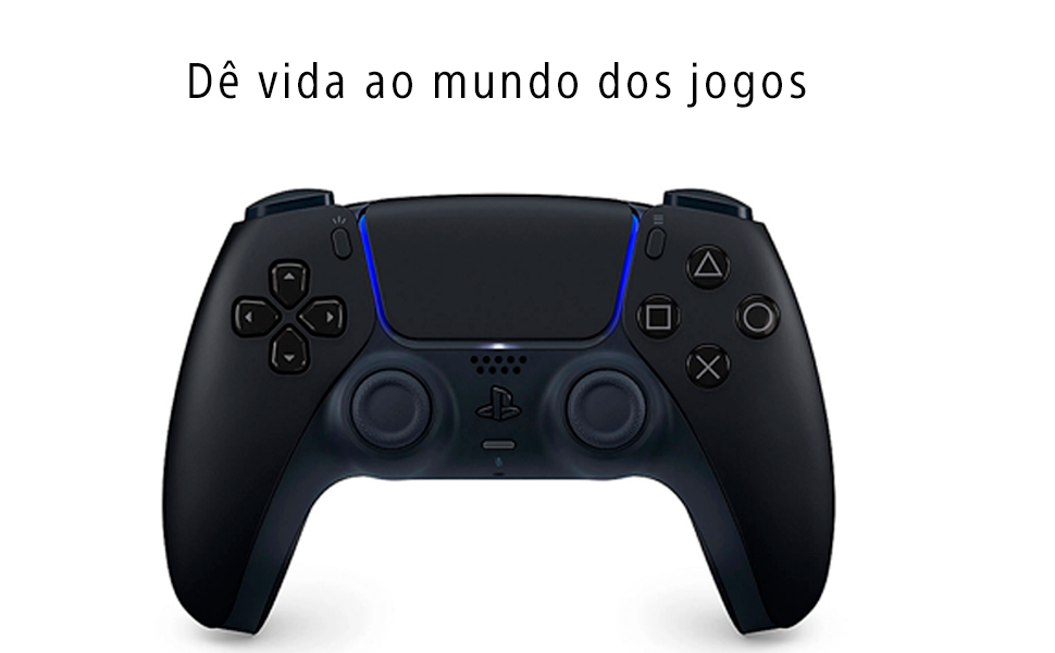Controle sem fio dualsense midgnight black