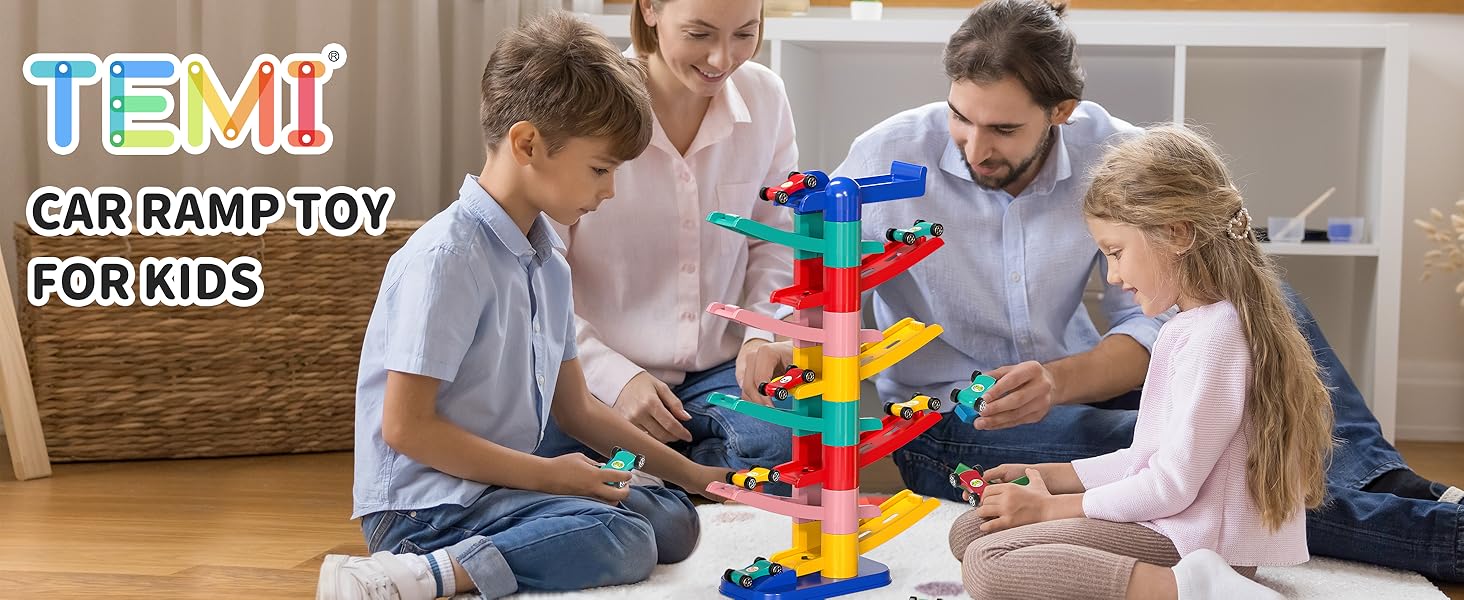 TEMI Kids Play Cars Race Cars for Boys Girls 1 2 3 4 5 6 7