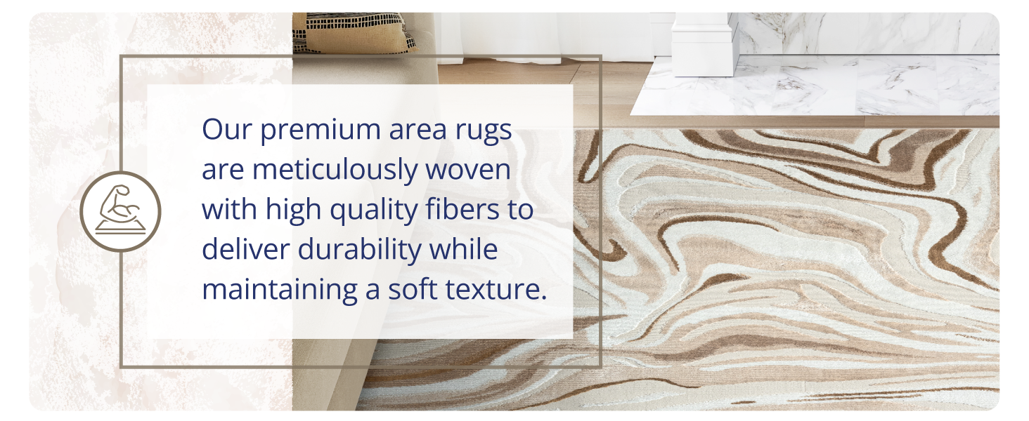 Abani Rugs Area rug. Abstract area rug. Kid and pet friendly. Beige and Brown rug. Easy to clean