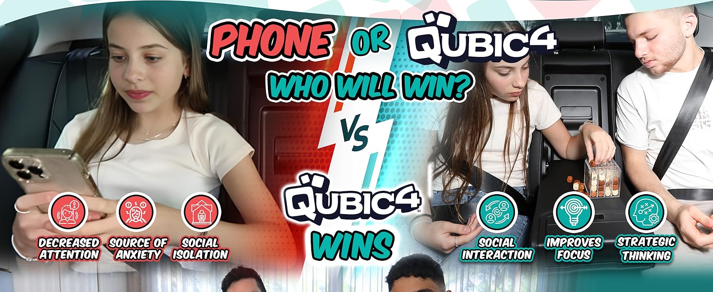 Qubic4 Strategy board game Classic Grid game Challenge a friend game Play to win Connect 4 game