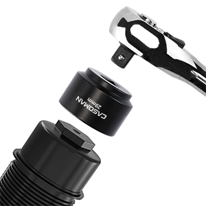 CASOMAN 7 Pieces 3/8" Drive Low Profile Oil Filter Socket Set