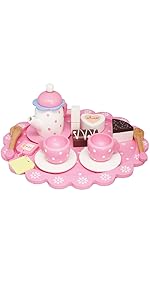 Wooden Tea Set-Pink