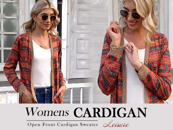 long sleeve cardigan for women