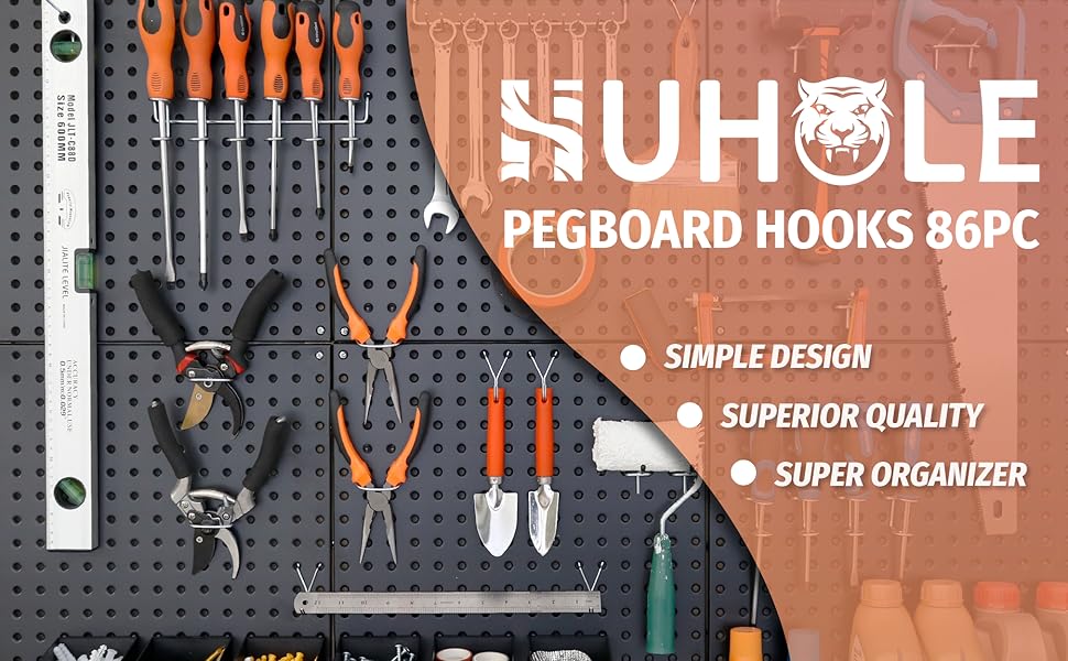 pegboard hooks 86pc