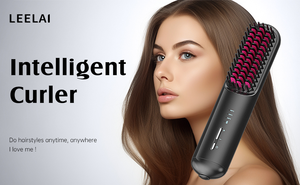 Cordless Hair Straightener Brush